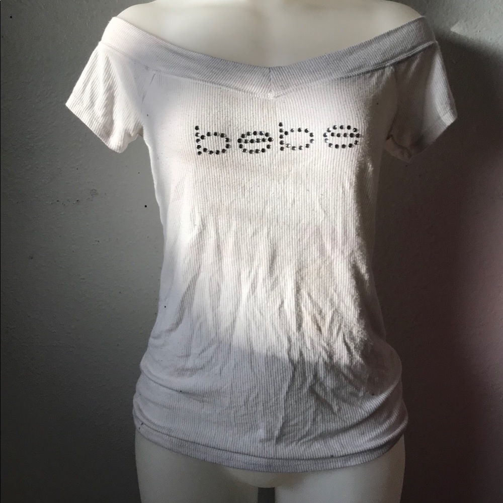 Bebe off shoulder top